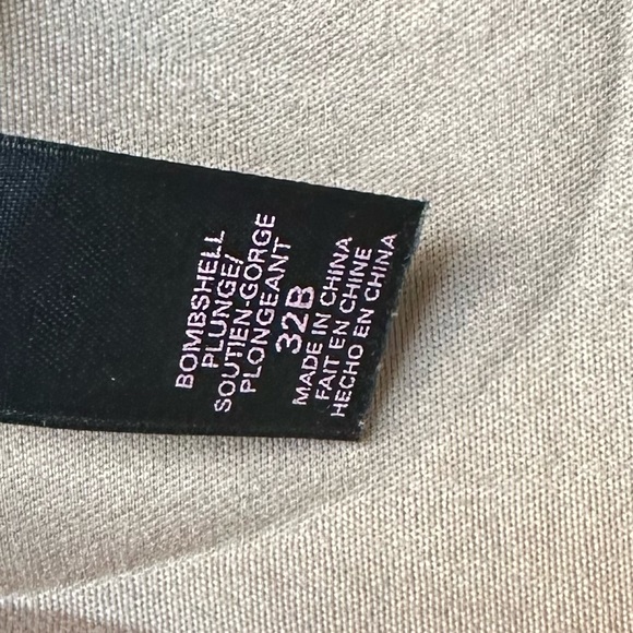 Victoria's Secret Bombshell Plunge Bra Black Leather Lace High Back Razorback - Picture 5 of 9